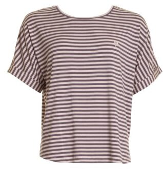 Softness Stripe SS T-shirt Lila,Blauw - Small,Medium,Large