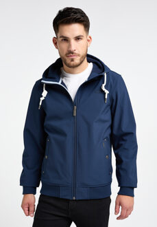 softshell blouson Heren marine - maat Marineblauw