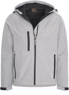 Softshell hood jacket Grijs - L