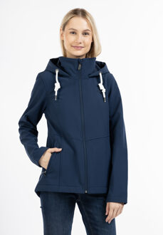softshell jas Dames marine - maat Marineblauw