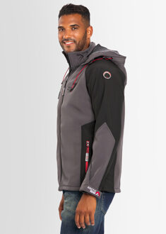 Softshell Jas voor heren – Donkergrijs-Zwart - M