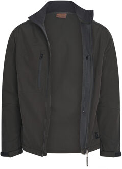 Softshell zip jacket black - maat Zwart