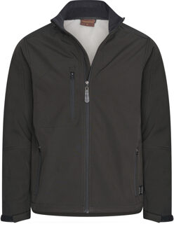 Softshell zip jacket black Zwart - M