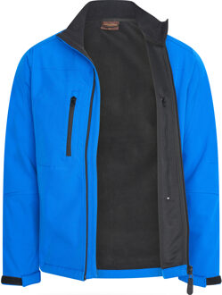 Softshell zip jacket royal Blauw