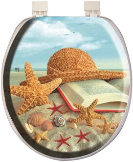 Softy Klassieke Patroon Soft Toilet Seat Cover Wit