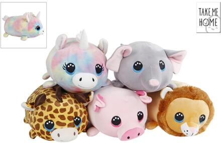 "Softy" liggend pluche 33cm verschillende