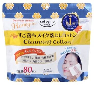 Softymo Honey In Cleansing Cotton 80 pcs