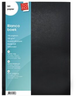 Soho black blanco boekje harde kaft a4