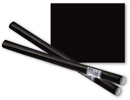 Soho black kaftpapier, formaat 200 x 70 cm., kleur zwart