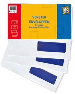 Soho enveloppen Kabinet rechts 15 x 20 cm papier wit 25 stuks