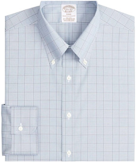 Soho extra-slanke fit niet-ijzeren overhemd, vastberaden button-down kraag Brooks Brothers , Blue , Heren - 2Xl,Xl,L,M,S