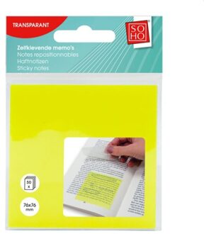 Soho Sticky Notes 50 / 76x76mm Transparant