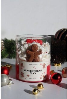 Sois belle whipped wax - gingerbread man kaars, 300 gram