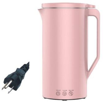 Sojamelk Machine Mini Sojamelk Maker Soja-melk Elektrische Juicer Blender Rijst Plakken Maker Filter-Gratis roze / EU