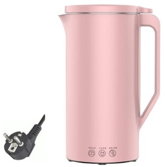Sojamelk Machine Mini Sojamelk Maker Soja-melk Elektrische Juicer Blender Rijst Plakken Maker Filter-Gratis roze / UK