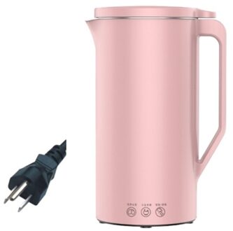 Sojamelk Machine Mini Sojamelk Maker Soja-melk Elektrische Juicer Blender Rijst Plakken Maker Filter-Gratis roze / UK