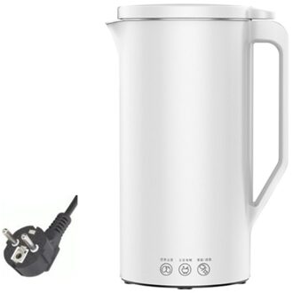 Sojamelk Machine Mini Sojamelk Maker Soja-melk Elektrische Juicer Blender Rijst Plakken Maker Filter-Gratis wit / EU