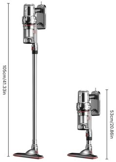 SOKANY 2-in-1 Stick Vacuum Cleaner for Home Handheld 2000W 15000Pa Household 3 Gear Adjustable Vacuum Cleaner with Detachable Stick Rotatable Head 3 Suction Nozzle 1.1L Visible Dust Cup