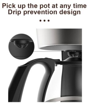 SOKANY CM102 6-Cup Drip Coffee Maker Anti-Drip 650W Coffee Pot Machine 750ml Borosilicate Glass Carafe Electric Coffee Maker Ideal for Home or Office