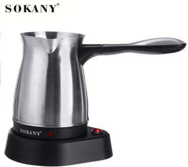 Sokany SK-214 500Ml Roestvrij Staal Koffie Machine Griekse Turkse Koffiezetapparaat Draagbare Waterdichte Elektrische Gekookt Pot Thuis
