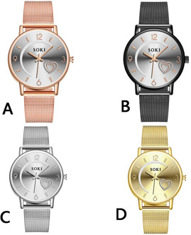 SOKI New 2019 Fashion Love Diamond Dial Women's Watch Ladies Quartz Wrist Watch Bracelet Set Reloj Mujer 2020 Fashion