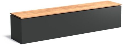 Sokkel aluminium 200x40x43 cm + zitting