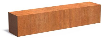 Sokkel cortenstaal 200x40x40 cm