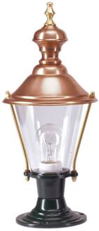 Sokkellamp C208, zwart zwart, koper, transparant