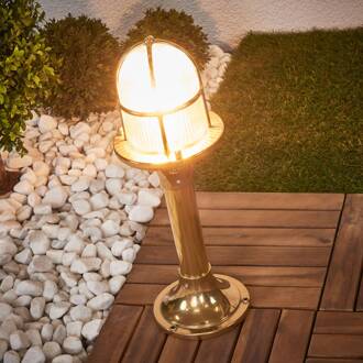 Sokkellamp oceaan, messing messing, transparant