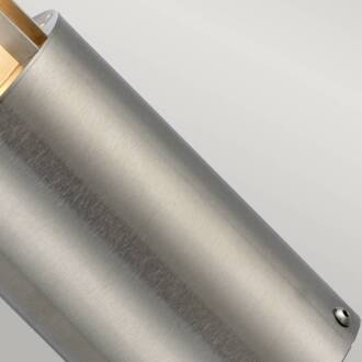 Sokkellamp Paignton van roestvrij staal zilver