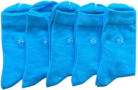 Sokken 5 pack Licht blauw - 43-46