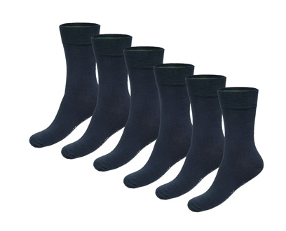 Sokken 6-Pack Anklets Socks Donkerblauw - 35/40