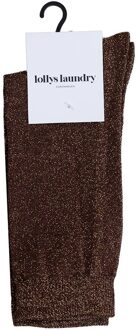 Sokken met lurex Sparkle  bruin - One Size,