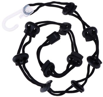 Sokken Organisator Opslag Houder Opknoping Antislip Drogen Waslijn Touw Divider 1Pc zwart