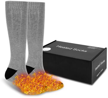 Sokken Verwarming Sok Drie Modi Elastische Comfortabele Waterbestendig Elektrische Warme Sok Set Winter Warme Outdoor Sokken Thermische grijs stocking