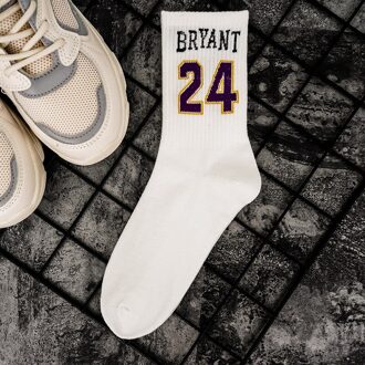 Sokken Vrouwen College Stijl Mid Buis Katoen Zwart Wit Hip-Hop Sport Sok Brief Print Grappige Sokken Casual harajuku 24