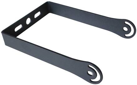 Sol plafond- en wandhouder zwart