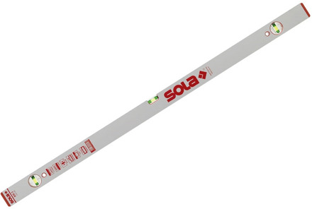 Sola Alu blokwaterpas AZB200, 200cm 2 libellen 0,50mm/m zilver - 01011701