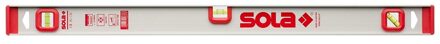 Sola Alu-waterpas I-prof. met 45° libel I5/80, 80cm 3 libellen 1,00mm/m zilver - 01255101 - 01255101