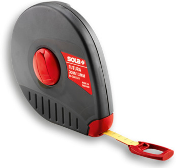 Sola Glasvezel meetband 10mtr Futura FT10, Kunststof huis geel EG-Klasse 2 SB - 50057501 - 50057501