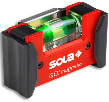 Sola GO! Compacte Waterpas (75 mm) Met Magnetische Clip