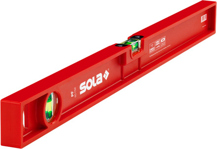 Sola Kunststof waterpas PF80 80cm 2 libellen 1,00mm/m rood - 01413101