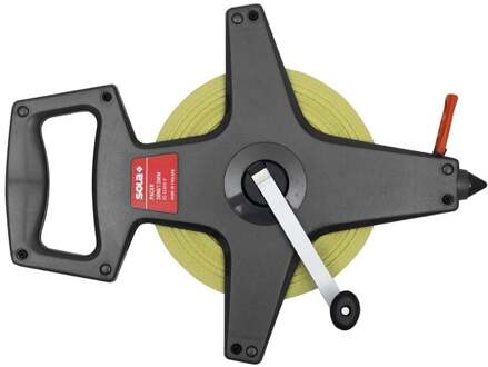 Sola Landmeter 30mtr PACER PY30 gele stalen, band Tufcoat met eindhaak, EG-Klasse 2 - 50054701 - 50054701