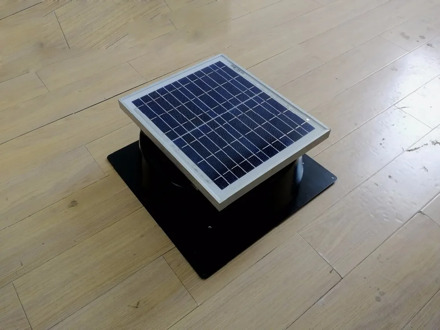 Solar Attic Exhaust Fan Roof Mounted Ventilator 660cfm for Mobile Toilet Greenhouse Small Farm House Pet House 5 years warranty