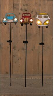 Solar auto op steker 95cm verschillende