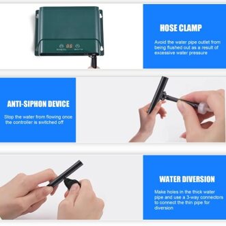 Solar Automatic Drip Irrigation Kit 7 Timing Modes 30 Watering Modes 32.8FT Automatic Watering Irrigation System Set for Garden Beds Patio Lawn Plants Greenhouse Flower for 50 Plants