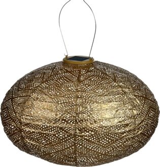 Solar Buitenverlichting Ikat Oval - 40 cm - Goud