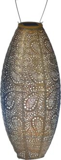 Solar Buitenverlichting Paisley Long Oval - 20 cm - Goud