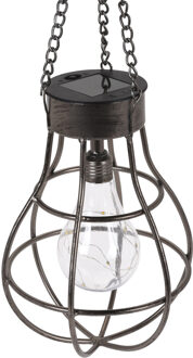 Solar bulb lamp metaal 10 stuks Bruin