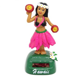 Solar Dansen Hawaii Meisje Hula Hoofd Schudden Speelgoed Zonne-energie Auto Interieur Decompressie Dashboard Ornament Auto Accessoires